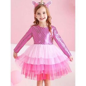 Vikita Girls 4/5 Mermaid Party Dress Costume